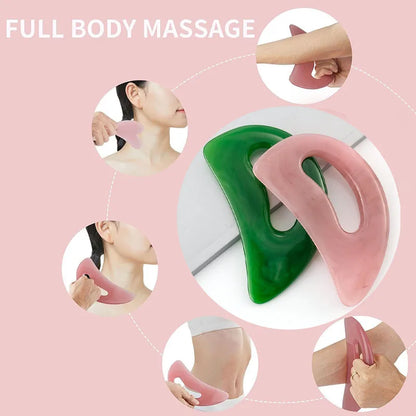 Lumyrel Aura Glow Gua Sha Sculptor – Green & Pink Duo