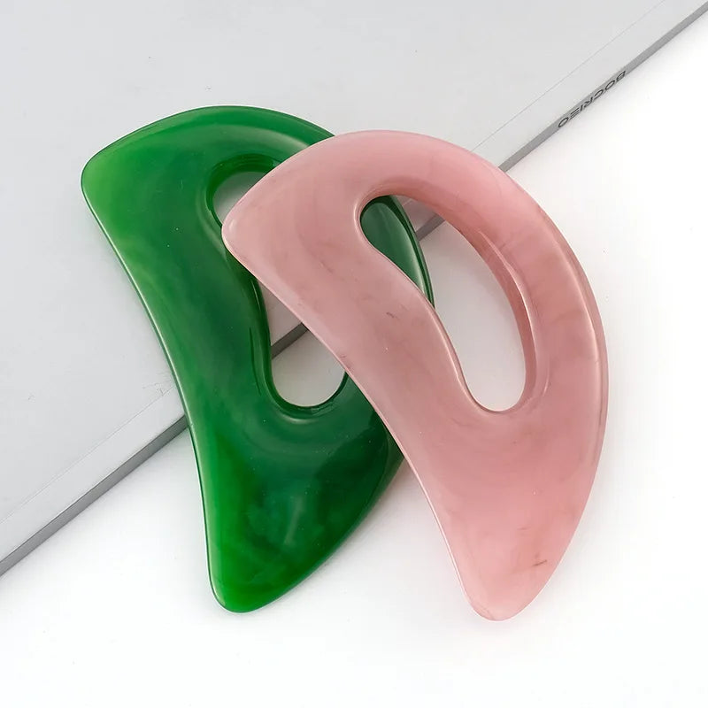 Lumyrel Aura Glow Gua Sha Sculptor – Green & Pink Duo